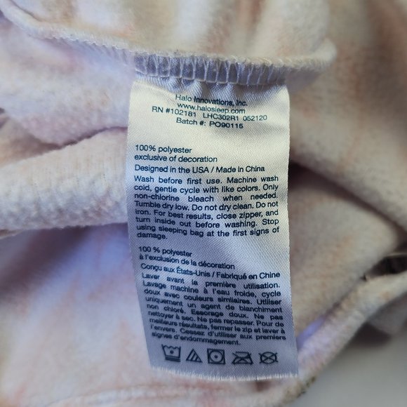 Halo SleepSack Fleece Swaddle size Small 0-6m - Picture 6 of 6